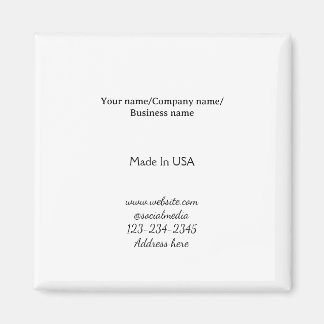 Aimant simple minimal ajoutez votre logo/design ici entre