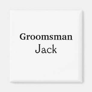 Aimant SIMPLE MINIMAL ajoutez votre nom personnalisé garç