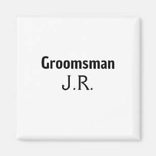Aimant SIMPLE MINIMAL ajoutez votre nom personnalisé garç