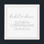 Aimant Simple Minimalist Elegant Chic Heart Bridal Shower<br><div class="desc">This simple and modern design is composed of sans serif and playful cursive typography with doodle hearts. Perfect for wedding bridal shower party favors.</div>