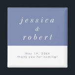 Aimant Simple minimaliste Mariage Airtel Pastel<br><div class="desc">Un aimant mariage ref simple et minimaliste aux tons pastel et blanc aérés. Parfait cadeau pour votre mariage.</div>
