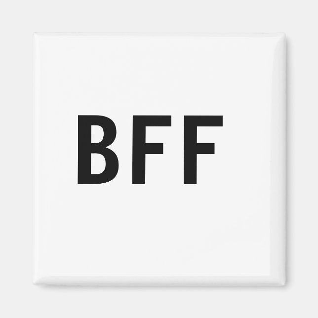 Aimant Simple minimum BFF meilleur amis famille nom perso (Devant)