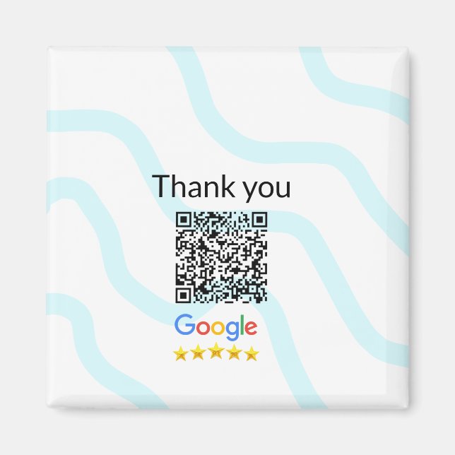 Aimant Simple minimum q r code ajouter logo code d'analys (Devant)