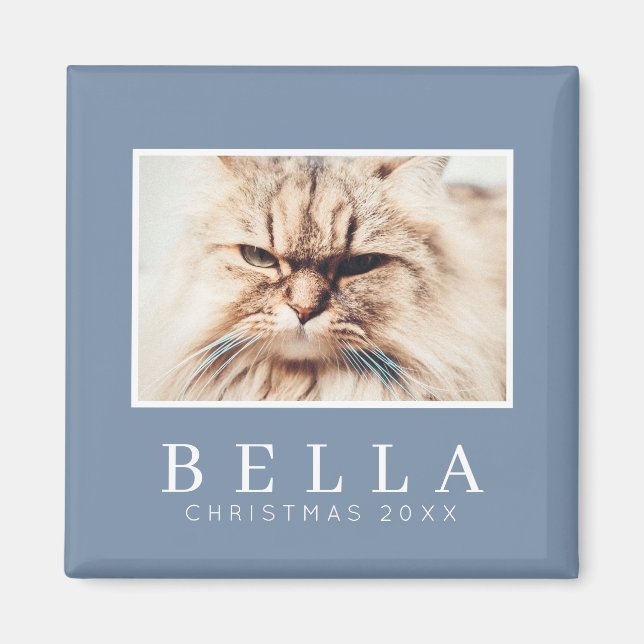 Aimant Simple Moderne Chic Personnalisé Famille Animaux d (Devant)