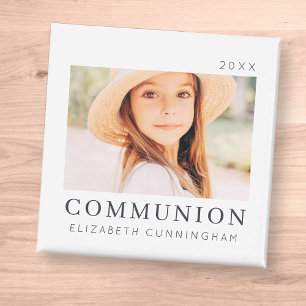 Aimant Simple moderne Chic Personnalisé Première Communio