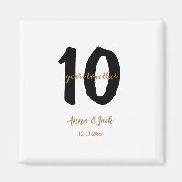 simple personnalisé 10 ans nom date