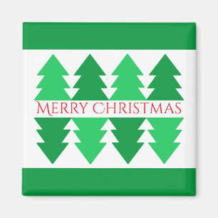 Aimant Simple Rouge Joyeux Noël Green Tree Design