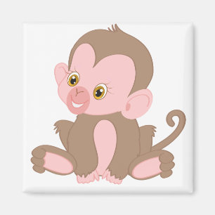 Aimant Singe des bébés souriants
