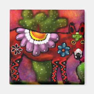 Aimant Singe Whimsical Floral Du Sud-Ouest De Style Talav