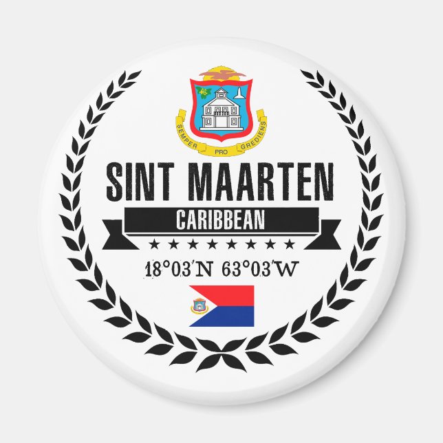 Aimant Sint Maarten (Devant)