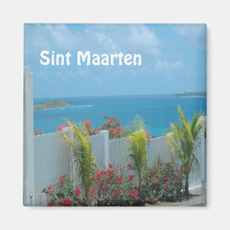 Aimant Sint Maarten - Saint Martin Océan Bleu Mer