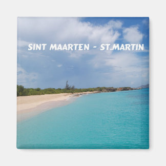 Aimant Sint Maarten - Scène de la plage St Martin