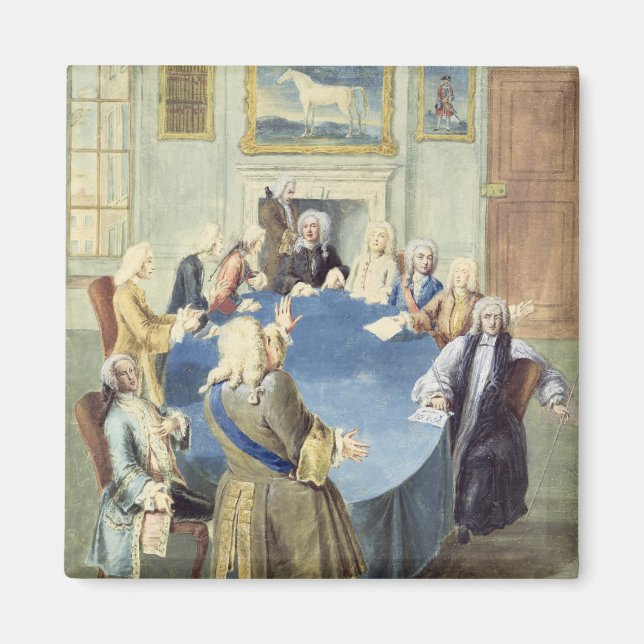 Aimant Sir Robert Walpole s'adressant à son cabinet (Devant)