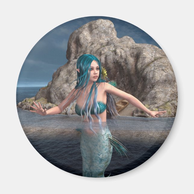 Aimant Sirène ultramarine (Devant)