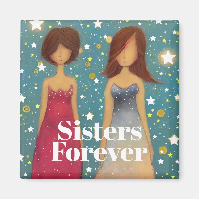 Aimant Sisters Forever (Devant)
