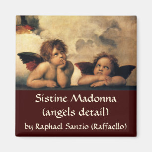Aimant Sistine Madonna Angels par Raphael Sanzio