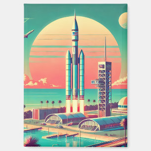 Aimant Site de lancement New Florida Futuriste Atomique