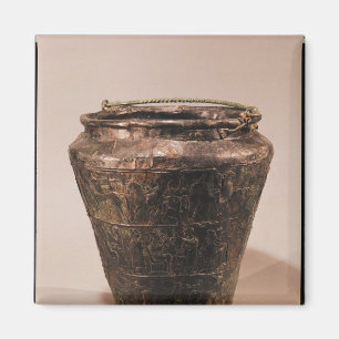 Aimant Situla avec trois bandes décoratives de repousse