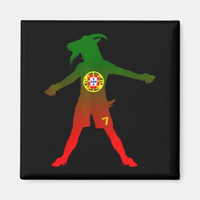 Aimant Siuuu Real Goat Rtugal Flag Soccer Men Women Kids  (Devant)