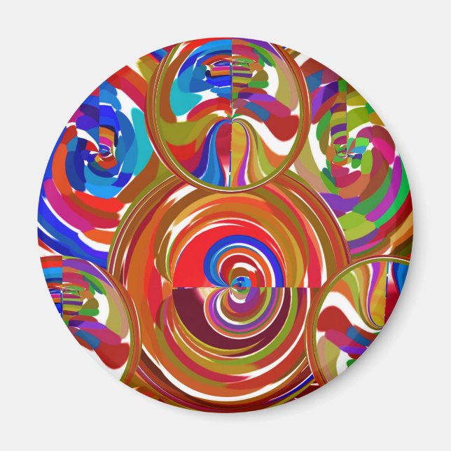 Aimant Six Cercles Sigma - Plaques de thérapie couleur Re (Devant)