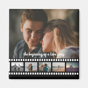 Aimant Six Photos Collage Comme Dans Le Bouton Films