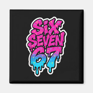 Aimant Six Seven 67 Bysebyll Crème Glacée Drip Mason Meme