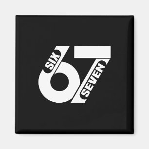 Aimant Six Seven 67 Équipe Sports Drôle Mème 67 6 7 Homme