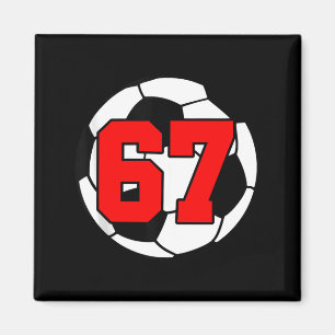 Aimant Six Seven 67 Football 6 7 Drôle Mème 6-7 Gen Alpha