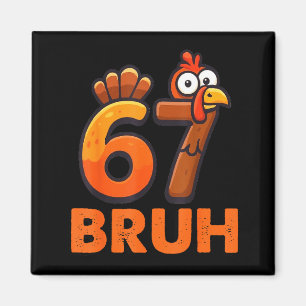 Aimant Six Seven 67 Meme de Thanksgiving Drôle Remercieme