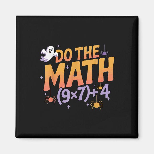 Aimant Six Seven 67 Mème Faites Le Calcul Halloween Alpha (Devant)
