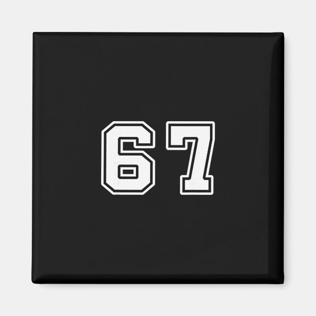 Aimant Six Seven 6 7 Mème 67  (Devant)