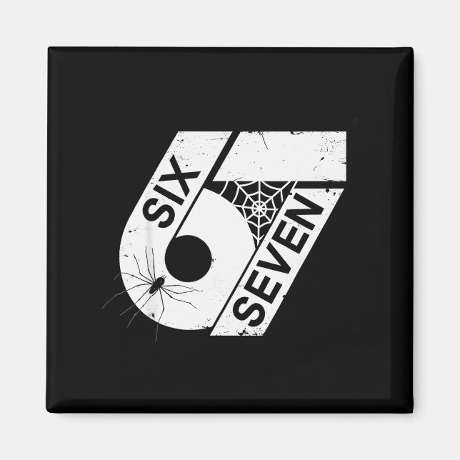 Aimant Six Seven 6 7 Mème 6 7 Costume d'Halloween _1  (Devant)
