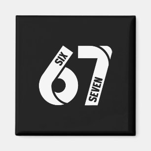 Aimant Six Seven 6 7 Mème Drôle Numéro 67 Allons Envoyer
