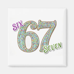 Aimant Six Seven Confetti