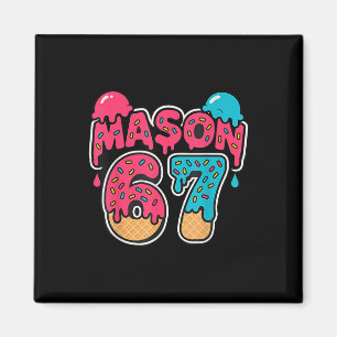 Aimant Six Seven Crème Glacée Dégoulinante Sport 67 Fun M