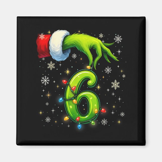 Aimant Six Seven Funny Noël Memes Couple Correspondant  (Devant)
