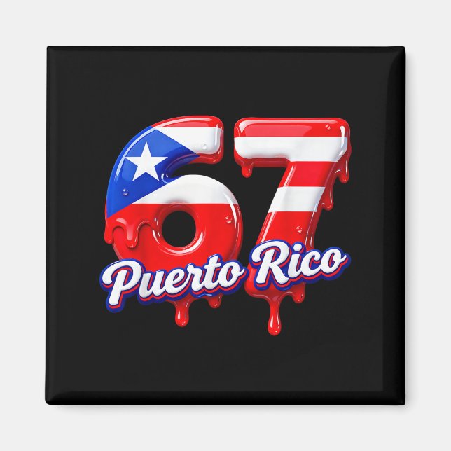 Aimant Six Seven Ice Cream Drip 6 7 Kids Meme 67 Puerto R (Devant)