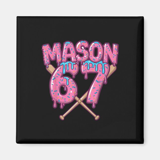 Aimant Six Seven Ice Cream Drip Sport 67 Fun Mason Meme _ (Devant)