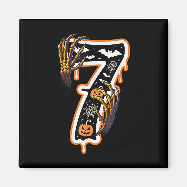 Aimant Six Seven Meme 6 7 67 Halloween Thanksgiving Coupl (Devant)