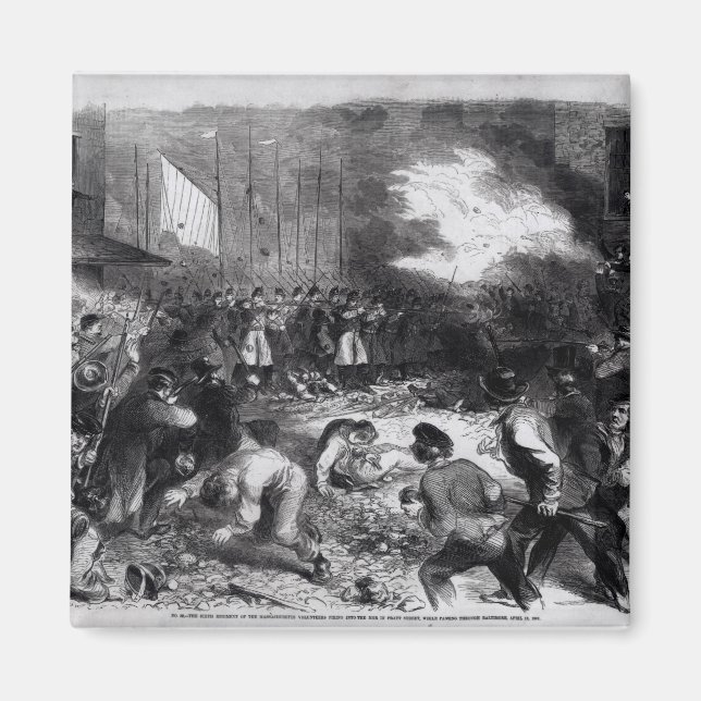 Aimant Sixième Régiment des Volontaires du Massachusetts (Devant)