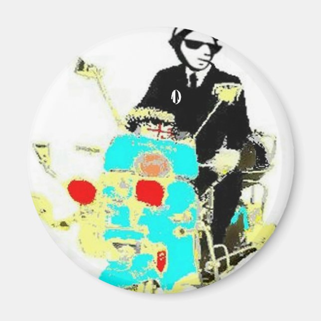 Aimant Ska Sur Une Scoot (Devant)