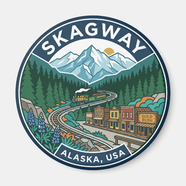 Aimant Skagway États-Unis (Devant)