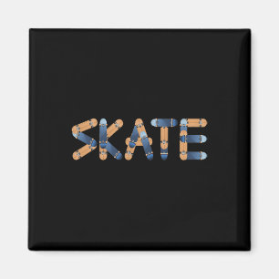 Aimant Skate Skateboards Lettrage Longboards Skateboard