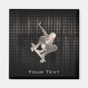 Aimant Skateboard ; Noir Cool