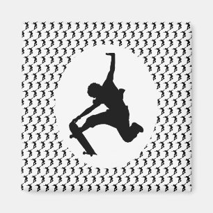 Aimant Skateboard Skateboard Skateboard Silhouette