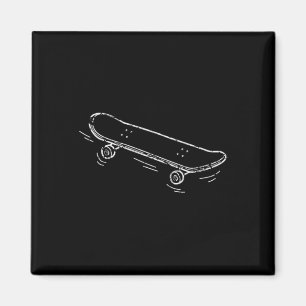 Aimant Skateboardeur Skateur en détresse Cadeau Cool Skat