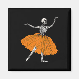 Aimant Skeleton Ballerina Danse Tutu Danseur de ballet Éf