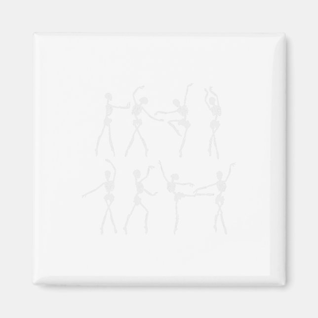Aimant Skeleton Ballerinas Ballet Dance Cute Halloween Co (Devant)