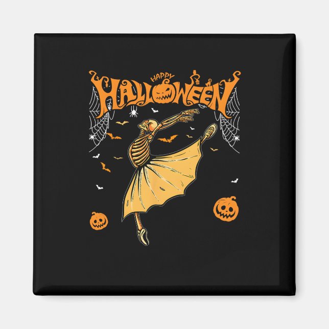Aimant Skeleton Ballerinas Ballet Dance Cute Halloween Co (Devant)