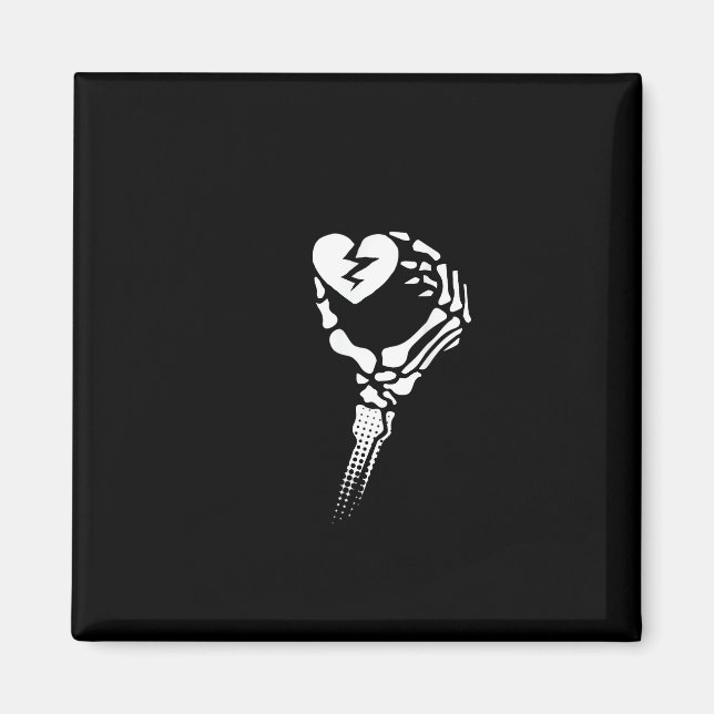 Aimant Skeleton Coeur de main (Devant)